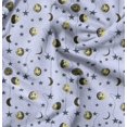 thumbnail image 1 of Soimoi Rayon Fabric Moon & Stars Galaxy Print Sewing Fabric Yard 42 Inch Wide, 1 of 6
