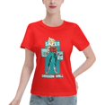 thumbnail image 1 of T-Shirt Basique à Manches Courtes pour Femmes Super Saiyan, 1 of 6