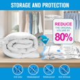 thumbnail image 2 of PinesC Vacuum Storage Bags Vacuum Bags - 10 Medium 70x50cm Double Zip Seal Reusable Airtight Bags Vacuum Pack Storage Bags for Duvets, Bedding, Pillow, Clothes, Quilt, Sweater, Comfo, 2 of 5