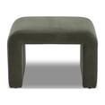 thumbnail image 3 of Better Homes & Gardens Juliette Velvet Pouf, Olive, 3 of 9