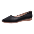 thumbnail image 1 of B91xZ Mocassins à Lacets pour Femmes Mocassins Décontractés Bout Rond Chaussures de Conduite Plates Souples Chaussures de Marche Femmes à Enfiler, Noir 9, 1 of 5