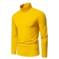 thumbnail image 2 of Chandails à Manches Longues pour Femmes 2024 Chandail à Enfiler pour Hommes Chandail à Col Roulé pour Hommes Chandails à Manches Longues Col Roulé sous-Chandails Légers S-62 Jaune m, 2 of 8