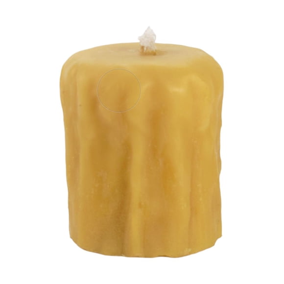 Cernunnos Farms - Bougies en Cire d'Abeille - Petite Bougie Pilier Rustique en Cire d'Abeille - Cire d'Abeille Canadienne Pure - Durée de Combustion de 35 Heures - Parfum Naturel de Miel