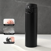 Dvkptbk Insulated Water Bottle Portable and Fashionable Stainless Steel Water Cup for Men and Women with Handle Bounce Cover Insulation Cup 450Ml Travel Essentials