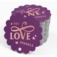 thumbnail image 4 of Inkdotpot Real Rose Gold Foil Let Love Sparkle Wedding Tags Favor Hang Paper Tags 100 Piece, 4 of 6
