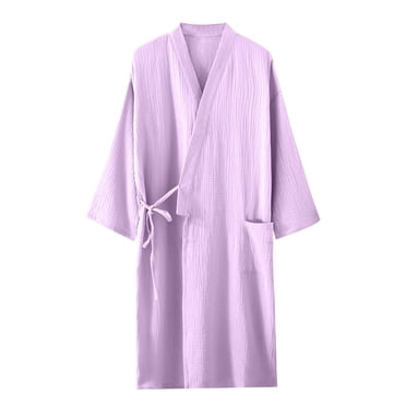 Tawop Women Robe Ladies Pajamas Pajamas Home Bathrobe Robe Fashion Warm Pocket Loungewear Women's Nightgowns Blue Xxl