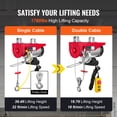 thumbnail image 4 of KFFKFF Powered Lift 1760lbs featuring 14ft Corded Remote, 110 Volt Electric Lift with 40ft Solo Wire Lifting Range & Genuine Copper Engine, suitable for Garage Storage Facility Factory, 4 of 9