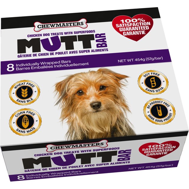 Chewmasters Mutt Bar - Case of 8 Bars - 454g / Case