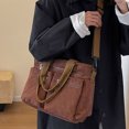 thumbnail image 3 of Maytalsory Large Capacity Handbag For Women Daily Good Gift Items Corduroy Handbag Coffee color, 3 of 6