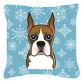 thumbnail image 1 of BB1657PW1414 Snowflake Boxer Coussin Décoratif en Tissu, 1 of 4