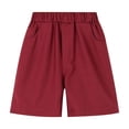 thumbnail image 1 of Timegard Unisex Baby Clothes Athletic Elastic Waist Shorts Solid Color Boy Girl Toddler Workout Shorts, 1 of 2