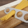 thumbnail image 3 of Binwennn Spaghetti Measuring Tool Stainless Steel Spaghetti Measurer Pasta Gadgets Quick Spaghetti Ruler Measurer Device 4 Serving Sizes To Measure Spaghetti For Kitchen, 3 of 7