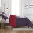 thumbnail image 4 of Nestl Ensemble de Couette Réversible, Ensemble de Couette Très Grand/Cal Très Grand, Rouge/aubergine, 4 of 6