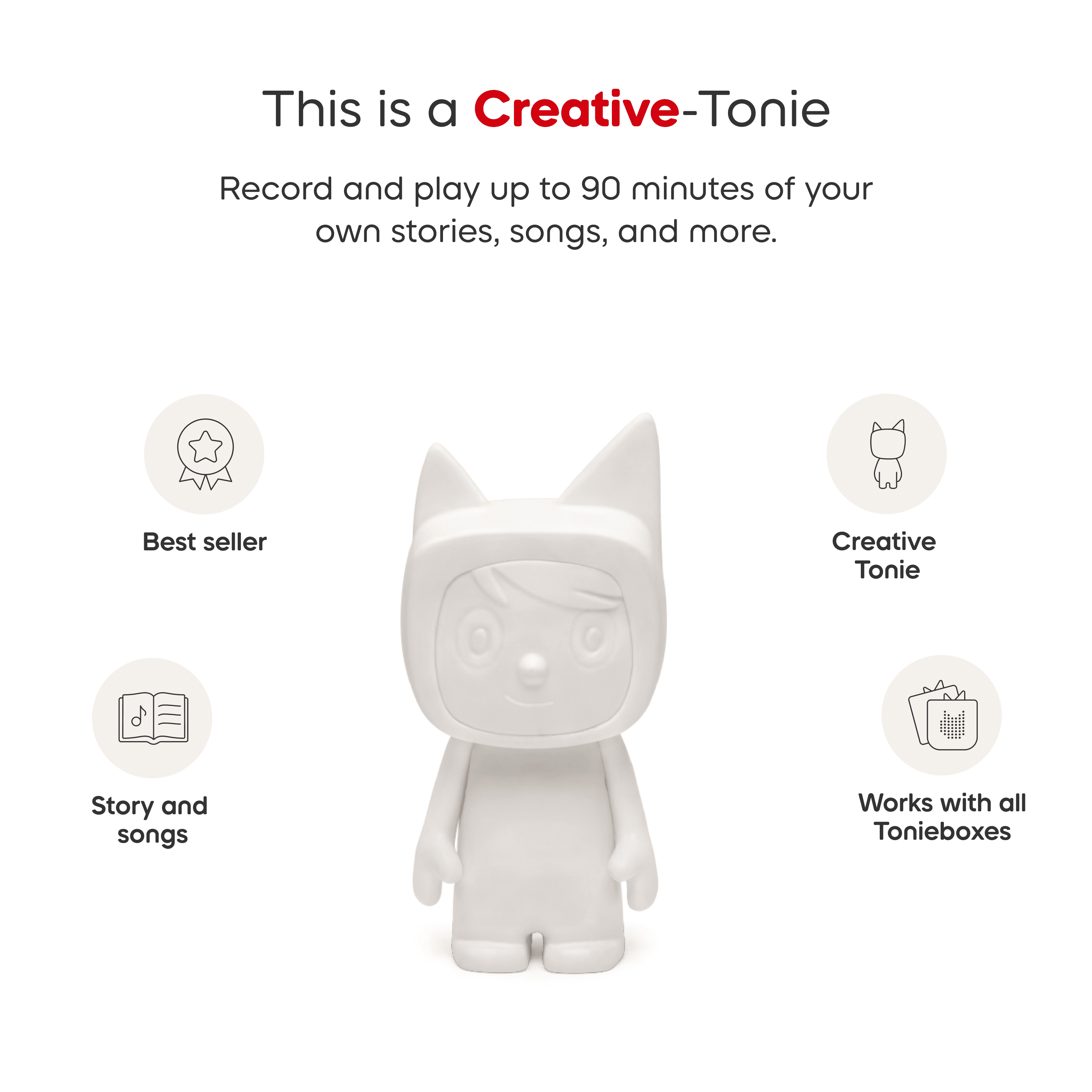 tonies Creative Tonie - Créez le vôtre Tonie Figurine