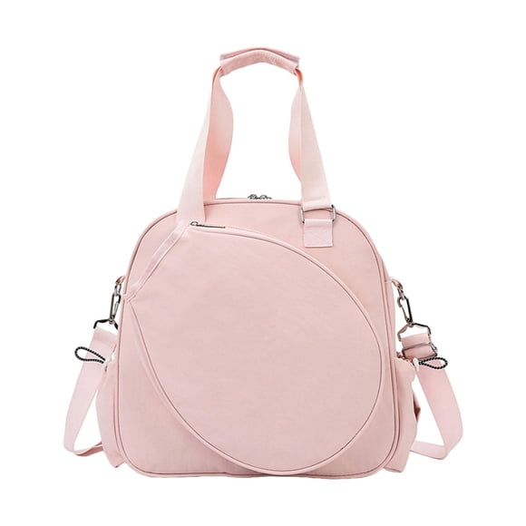 jinwen Sac pour Raquette de Badminton, Sac à Main de Sport pour Femmes Léger, Élégant, Sac à Dos Portable avec Bandoulière Sac de Tennis d'Extérieur Rose