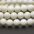 thumbnail image 2 of Angelstones Bracelet Extensible Unisexe en Perles Rondes 6 mm en Pierre Précieuse Os Naturelle 6,5 Pouces, 2 of 2