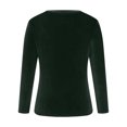 thumbnail image 4 of Timegard Hauts Grande Taille pour Femmes Manches Longues Col Rond Tee Basique Automne Décontracté Ample Chaud Blouse, 4 of 6