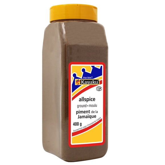 Kasuku - Piment de la Jamaïque Moulu Pur - 400 g (1 Ct) - Poudre d'Épices Chaude de Qualité Supérieure pour la Pâtisserie Commerciale, la Charcuterie Industrielle et la Mise à l'Échelle de Recettes Culinaires (1 Ct)