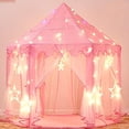 thumbnail image 3 of WIFKLSIIPG Rug Pad Mat ​for Playhouse Play Tent Soft Coral Pink Hexagon Carpet, 3 of 4