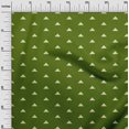 thumbnail image 2 of oneOone Cotton Silk Dark Green Fabric Triangle Geometric Craft Projects Decor Fabric Printed By The Yard 42 Inch Wide, 2 of 4