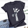 thumbnail image 4 of Birdeem Femmes Filles Grande Taille T-Shirts Imprimés Manches Courtes Col Rond T-Shirt Blouse Hauts, 4 of 7