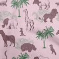 thumbnail image 1 of oneOone Cotton Poplin Light Pink Fabric Tropical Animal Sewing Craft Projects Fabric Prints By Yard 42 Inch Wide, 1 of 4