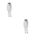 thumbnail image 2 of Ruiboury Durable And Essential Gear Beekeeping Suit Lightweight And Universal Easy To Ventilated Jacket For Beekeeper white XL 2Set, 2 of 6