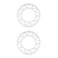 thumbnail image 2 of Ruiboury Lightweight And Easy To Install - Smooth Operation Chain Ring For Bicycles Bicycles Crank Bike Chain 50T silver 2Set, 2 of 6