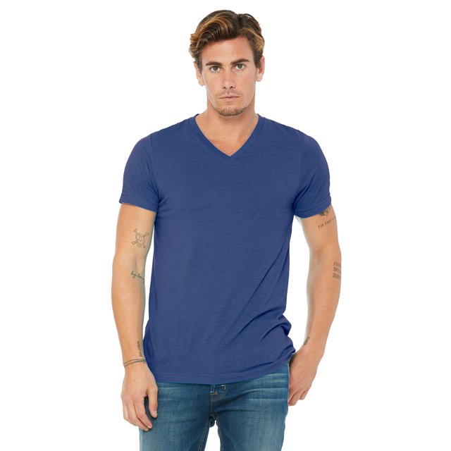 Bella + Canvas Unisex Triblend V-Neck T-Shirt