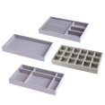 thumbnail image 3 of MesaSe Earring Ring Jewelry Display Storage Box Case Organizer Flannel Tray Holder Gift, 3 of 5