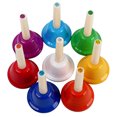 thumbnail image 4 of Jouet Musical Anti-Dérapant Poignées Sonnettes Frapper Cloches pour les Enfants Accessoires d'Instruments de Percussion Léger 8-Note Main Cloche Bébé Éducation Préscolaire, 4 of 6