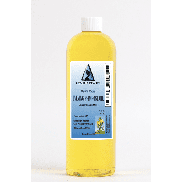 Evening primrose oil unrefined organic carrier cold pressed pure 64 oz