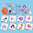 thumbnail image 2 of MesaSe PENGXAING Childrens Toy Animal Fruit Vegetable Cards Memory Matching Jigsaw Puzzles Children Kids Toy, 2 of 6