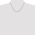 thumbnail image 2 of Diamond2Deal 925 Sterling Silver 4 mm Diamond-cut Rolo Chain Necklace for Women 18", 2 of 5