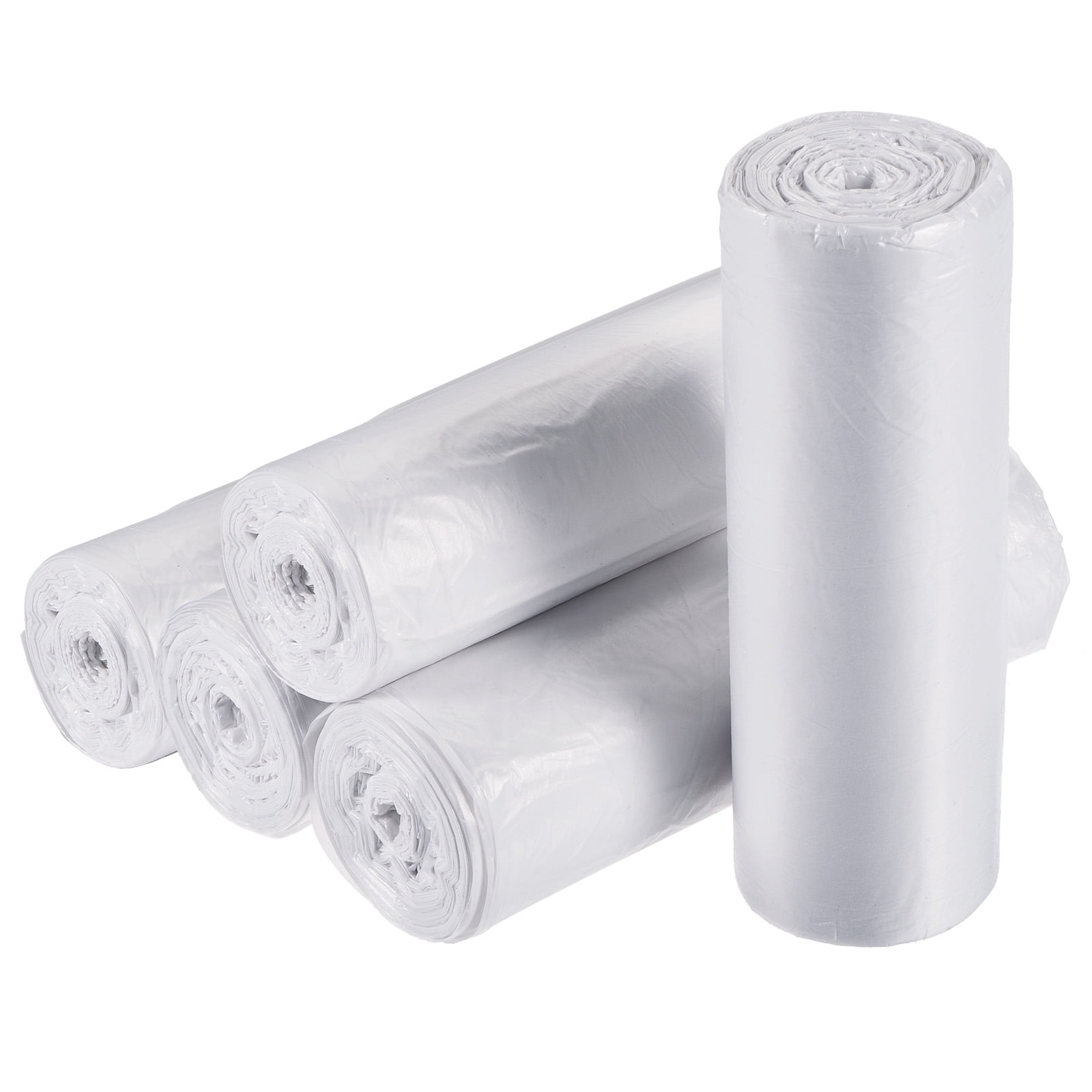 Uxcell Small Trash Bags Garbage Waste Basket Liners for Kitchen Office Bathroom White