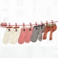 thumbnail image 4 of Clearance! beishanbush Fixing Clip Portable Outdoor Clothesline with 12 Clothespins Beach Windproof Clothes Rack Super Elastic Clothesline One Size Red, 4 of 8