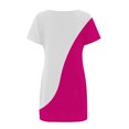 thumbnail image 4 of Birdeem Robe Décontractée pour Femmes à Blocs de Couleur Imprimée à Manches Courtes et à Col Rond, 4 of 6