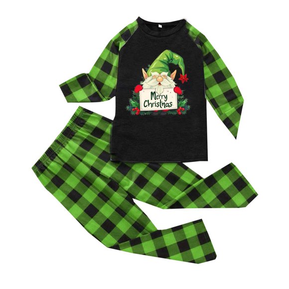 RXMEKW Christmas Pajama Set for Women Plaid Print Two-Piece Homewear, Matching Family PJs for Holiday Photos and Cozy Nights