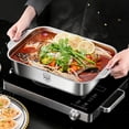 thumbnail image 1 of 316 Stainless Steel Roasting Pan, Deep Rectangular Baking Tray for Fish and Meat, Induction Cooktop Compatible, Dishwasher Safe, Versatile Kitchen Tool, 1 of 5