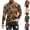 Orange, variant on UVEASISHA Camo Graphic Tees for Men Long Sleeve Crewneck Camouflage T-Shirts Big and Tall Casual Loose Workout Shirt Soft Stretchy Gym Athletic Tops Sales Today Pink XXL