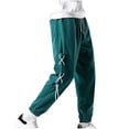 thumbnail image 2 of Styesk Men's Pants Men's Solid Color Leisure Motion Easy Shut Up Sweatpants Add Fertilizer Enlarge Trousers, 2 of 4