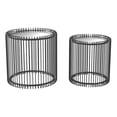 thumbnail image 5 of Bowery Hill Contemporary Metal 2-Piece Nesting Table in Black, 5 of 5