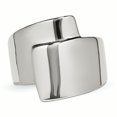 thumbnail image 4 of Bague Fantaisie en Acier Inoxydable Poli 6 Tailles, 4 of 6
