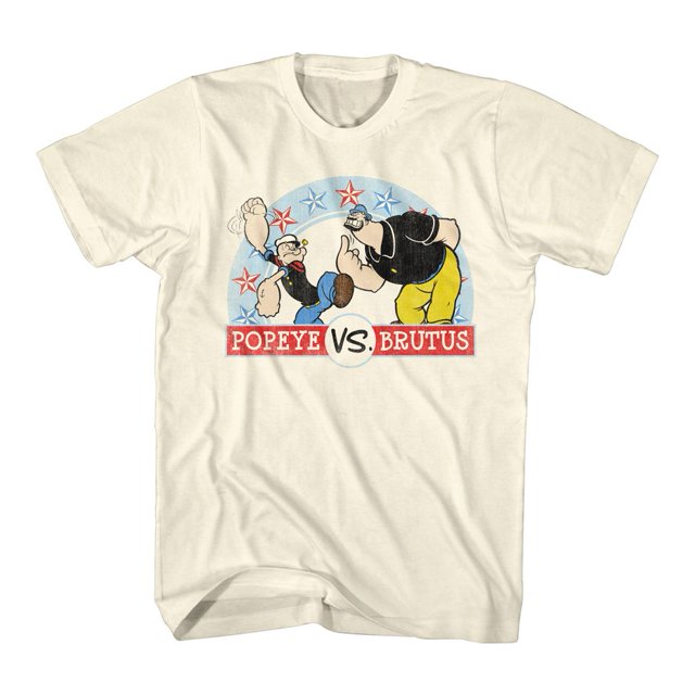 Popeye Popeye vs. Brutus Natural Adult T-Shirt