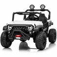 thumbnail image 1 of Kids on Wheelz HAVOC 3.0 24V 2-Seater Electric UTV Ride-On Car for Kids with Parent Remote Control, Reinforced Metal Frame, Quad Motors, LED Lights & Bluetooth Music, White, 1 of 6