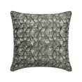 thumbnail image 1 of The HomeCentric Cushion Covers, Grey Pack of 2, 18"x18" (45x45 cm) Pillow Covers, Silk Quilted Jacquard Throw Pillows For Sofa, Geometric Pattern Modern Style Easter - Symmetry, 1 of 3