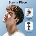 thumbnail image 2 of VEATOOL X15 Wireless Earbuds, 72H Hi-Fi Stereo Deep Bass Earphones with Noise Cancelling Mic IP7 Waterproof Sport Headset with LED Power Display, 2 of 7
