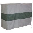 thumbnail image 1 of Sunnydaze Polyester Robuste Résistant aux Intempéries pour l'Extérieur avec Endos en PVC, Housse pour Support de Bûches de Bois de Chauffage - 4 Pieds 2 Pouces - Gris et Vert, 1 of 7