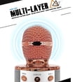 thumbnail image 2 of Graflsoa Portable Rose Gold Bluetooth Karaoke Microphone with LED Lights, Voice Change & Noise Reduction for Kids & Adults, Rechargeable Wireless Mic WS858L, 2 of 7