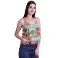 thumbnail image 2 of Moomaya Camisole Courte à Bretelles Spaghetti Imprimée pour Femmes, Hauts d'Été, 2 of 5